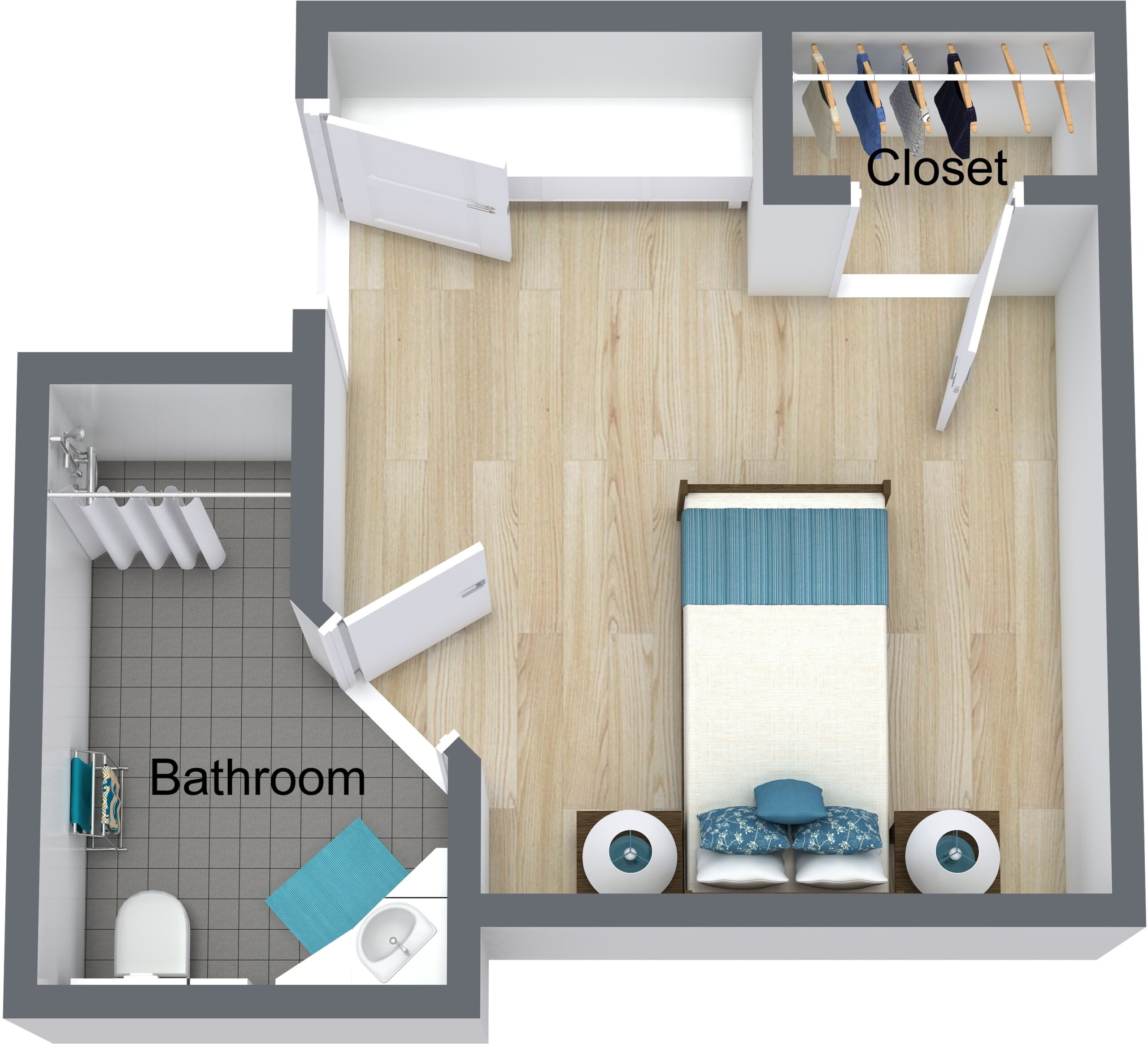 1 Bedroom Assisted Care